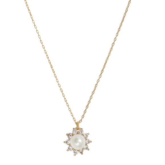 kate spade Jewelry - KATE SPADE • Gold Sunny Pearl Halo Necklace